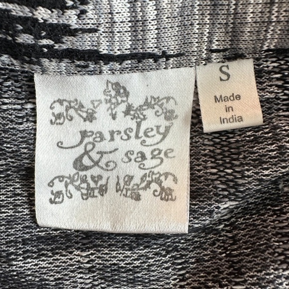 PARSLEY & SAGE Womens S Over Shirt Light Jacket Pockets Abstract Print Artsy - Picture 2 of 14